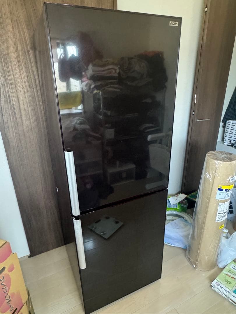 AQUA 冷蔵庫　AQR-27B（T）　送料込み❗️ 冷蔵庫 ダークシルバー AQR-20RBK-DS [幅53cm /201L /2ドア /右開き