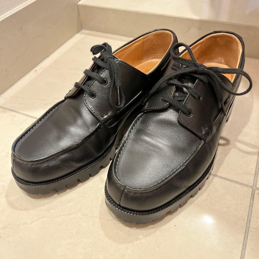 BEAUTY & YOUTH ブラック　フレンチ ボート シューズ BEAUTY&YOUTH UNITED ARROWS フレンチ ボート シューズ （BLACK