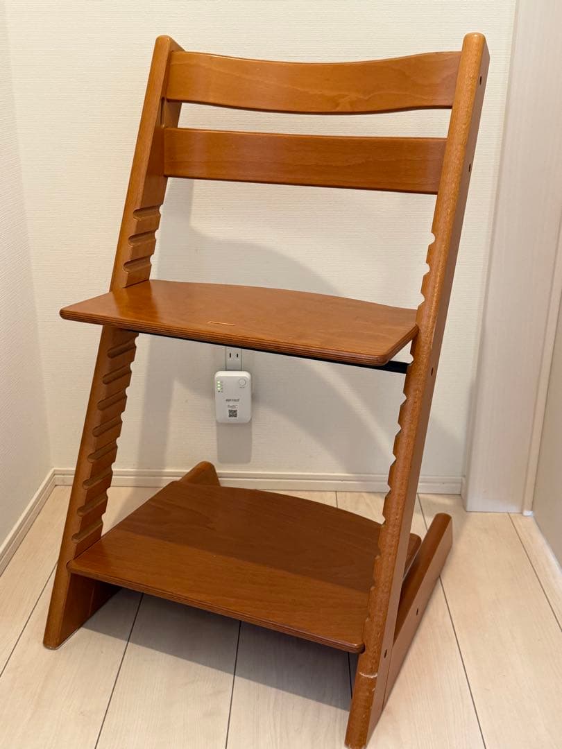 極美品 ストッケ トリップトラップ シリアル3 ブラウン 現行セット対応