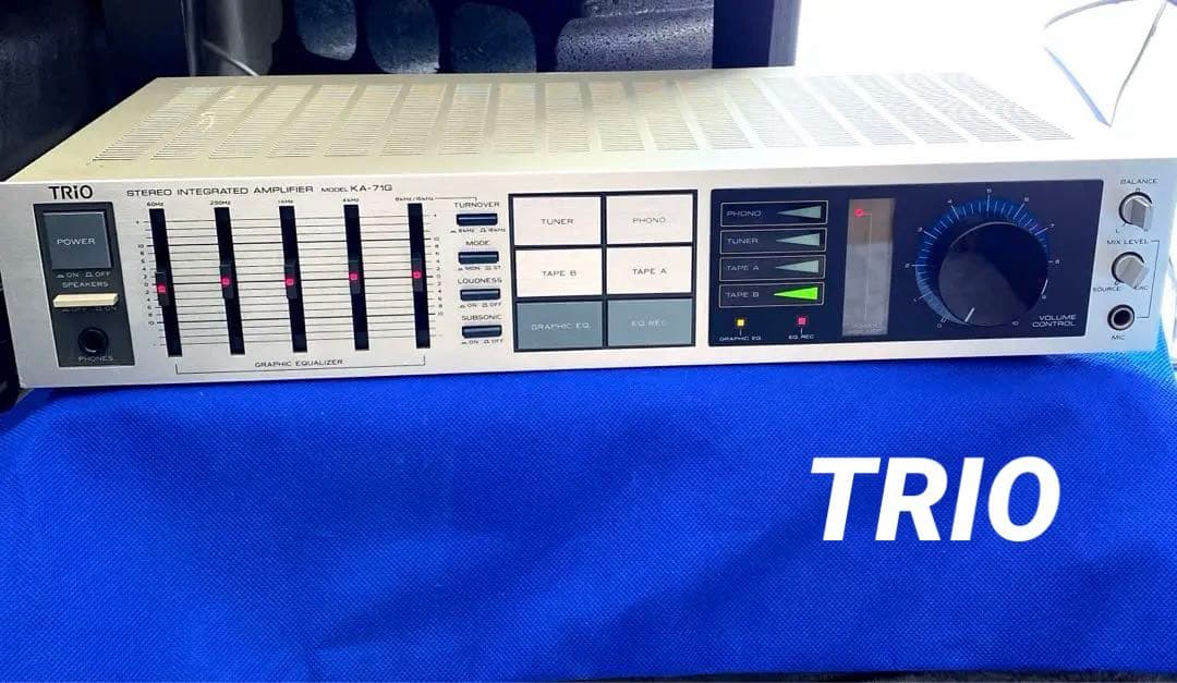 TRIO プリメインアンプ KA-71G 動作品 イコライザー搭載 トリオ - メルカリ