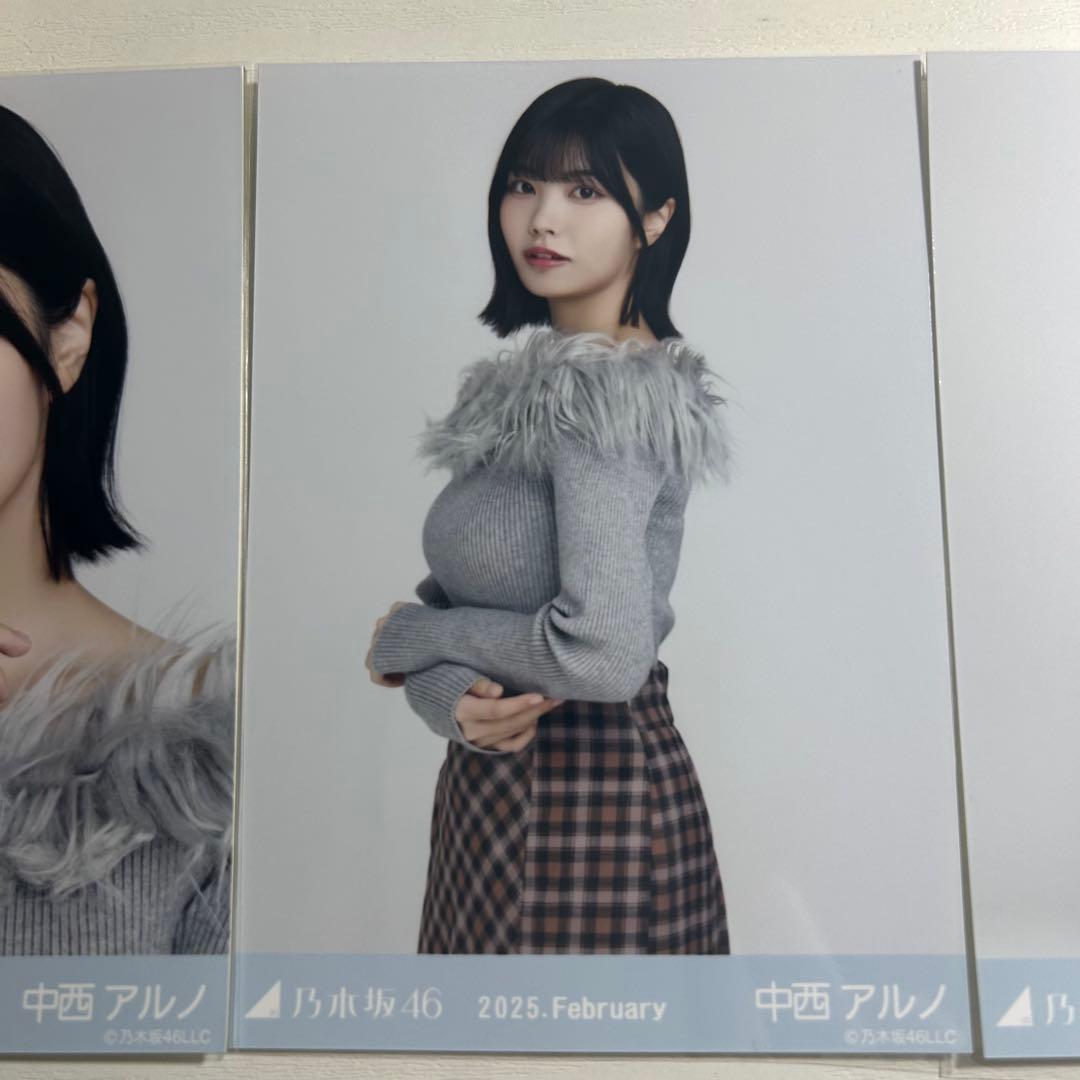 乃木坂46 中西アルノ 生写真 オフショルニット コンプ - メルカリ