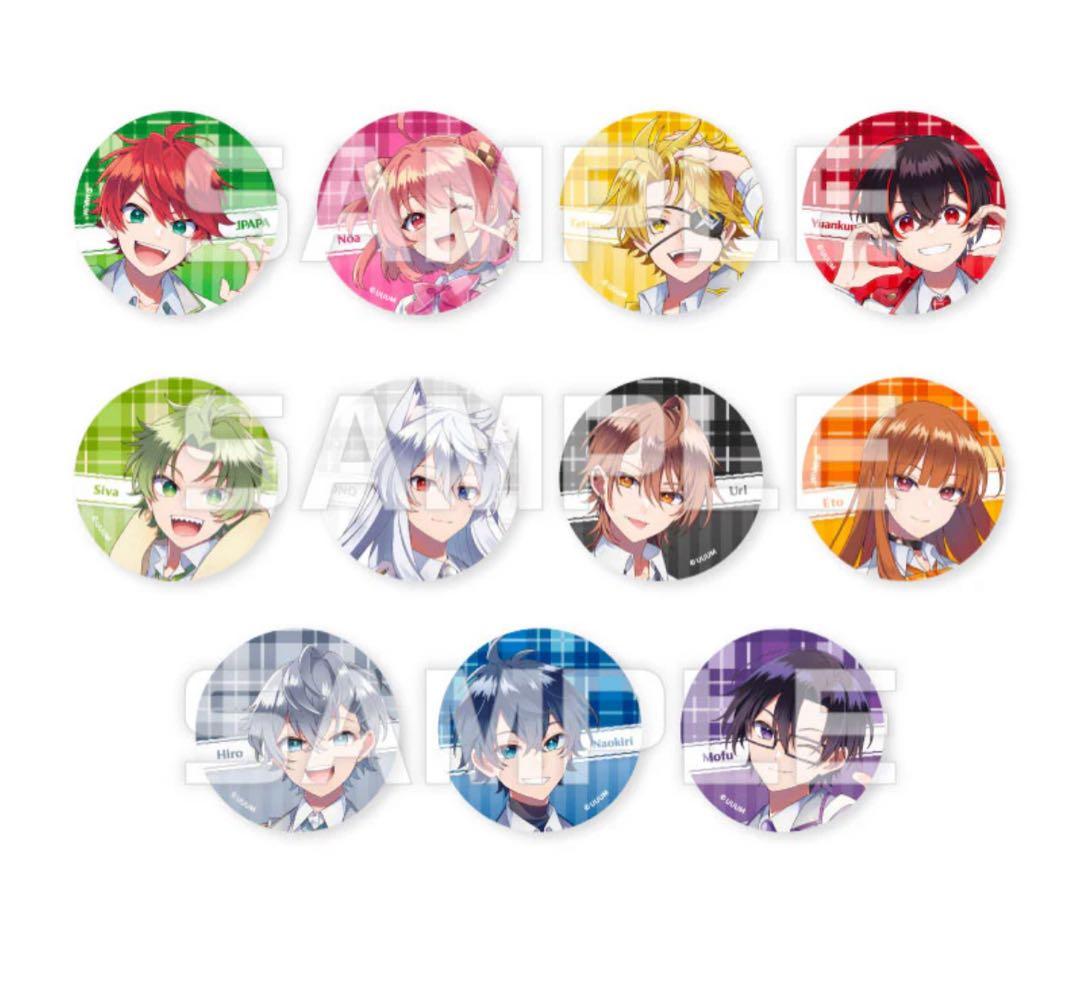 2点セット ゆあんくん 缶バッジ カラフルピーチ からぴちパラダイス