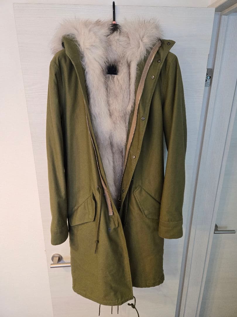 【明日までお値引き】ジュンハシモト　モッズコート JUN HASHIMOTO ジュンハシモト モッズコート 斜めジップ サイズ5