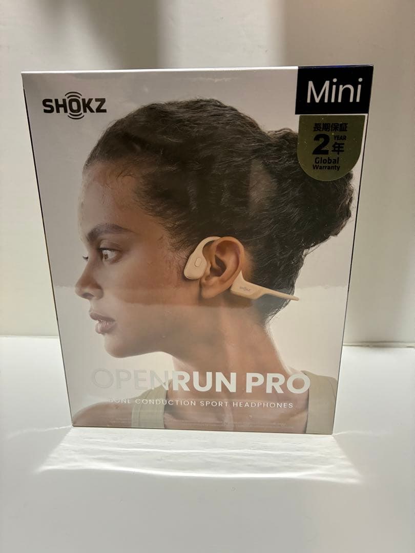 新品・未開封 Shokz OpenRunPro Mini S811 Beige Shokz OpenRun Pro Mini Premium Bone Conduction Open-Ear Bluetooth