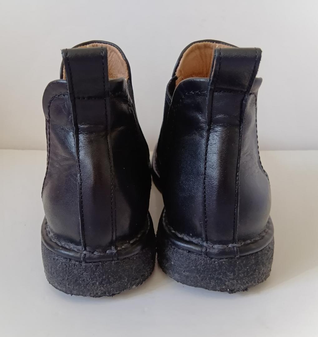 Saya 本革 ブラック 黒 ラボキゴシ フラット サイドゴアブーツ 23cm