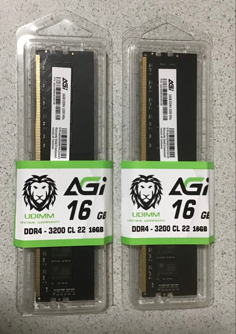 AGI DDR4 メモリ 32GB (16GB×2枚) 3200MHz AGI DDR4 メモリ 32GB (16GB×2枚) 3200MHz Amazon.co.jp: AGI: PCメモリ