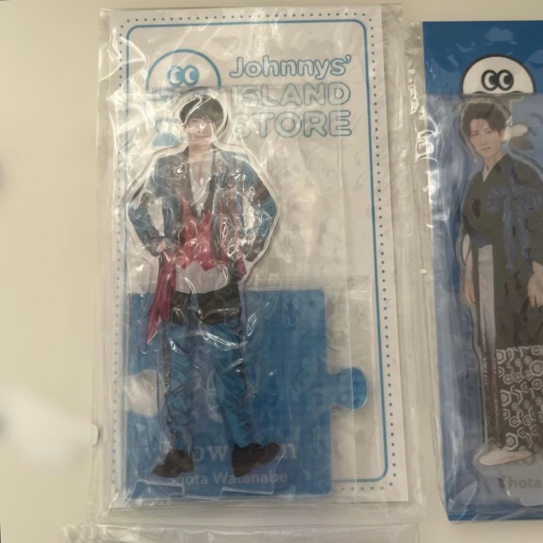 新品未使用未開封】SnowMan 渡辺翔太 アクスタ 缶バッジ ステッカー