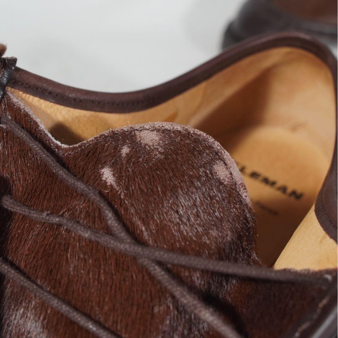 美品《KLEMAN》パドリーニ(42)ハラコ バーガンディー チロリアン