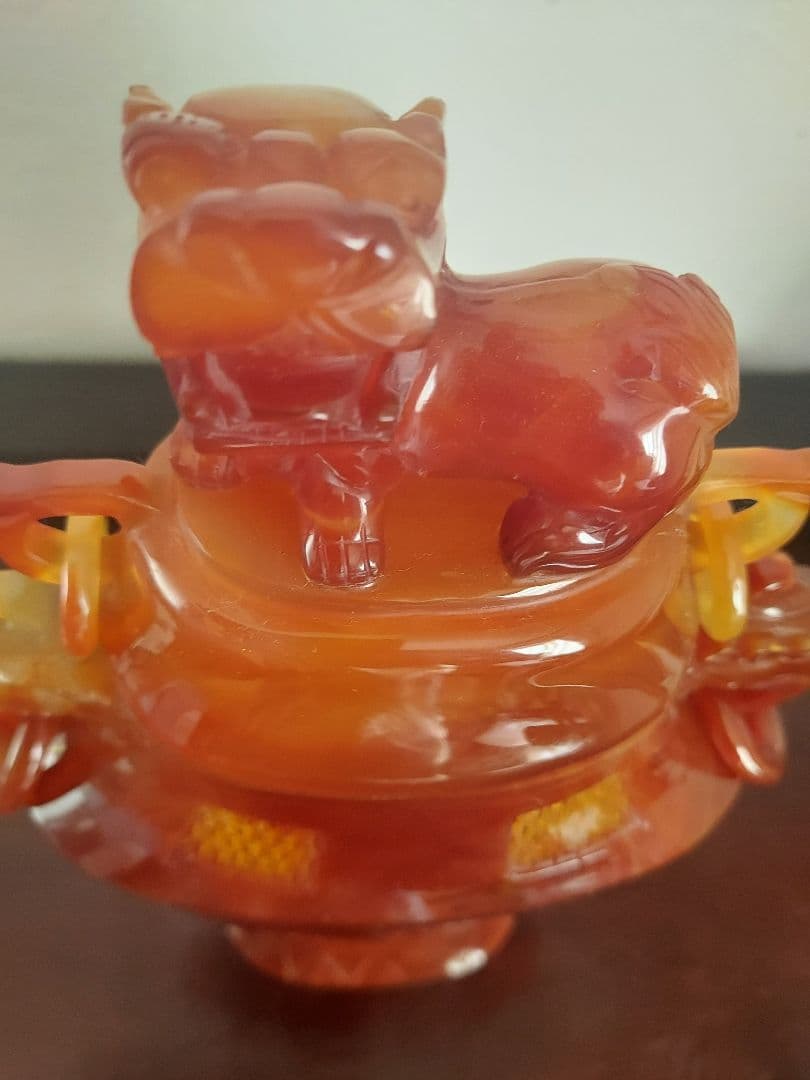 年末セール 瑪瑙 メノウ 赤瑪瑙 共箱 希少 貴重