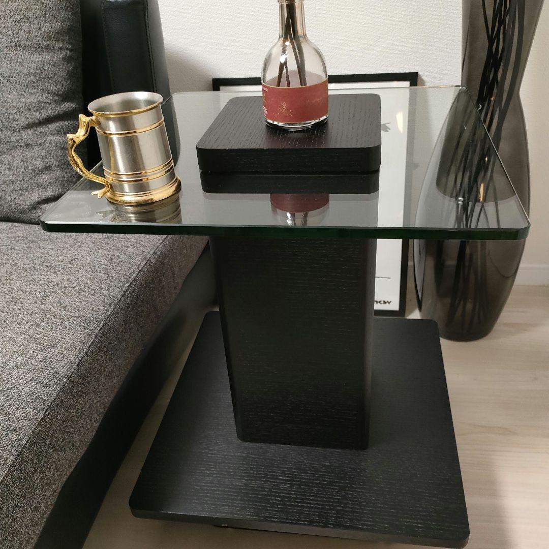 ARMONIA アルモニア サイドテーブル Karen ブラック ガラス天板 Amazon｜アルモニア (Armonia) 【Karen】 サイドテーブル (ブラック