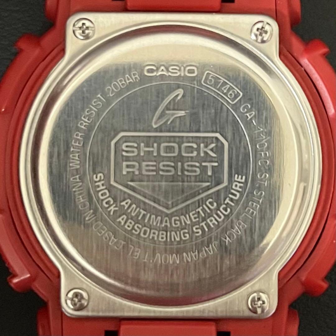 美品/激レア】CASIO G-SHOCK GA-110FC-1AJF レッド - メルカリ