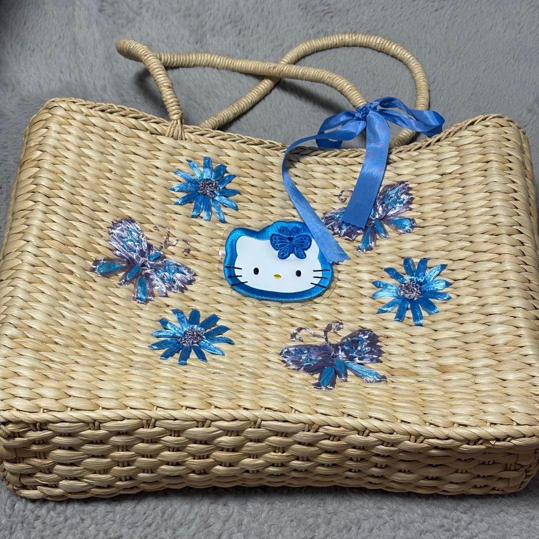 ハローキティ カゴバッグ バタフライ 蝶々 平成レトロ - メルカリ