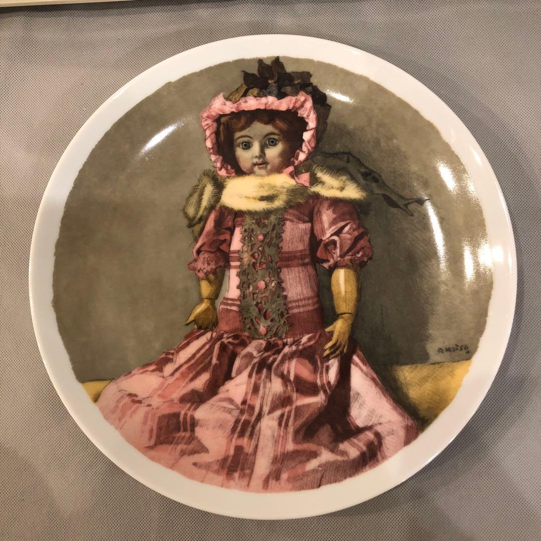 NARUMI小磯良平 西洋人形 アンティークドールナルミ陶器 絵皿飾り皿