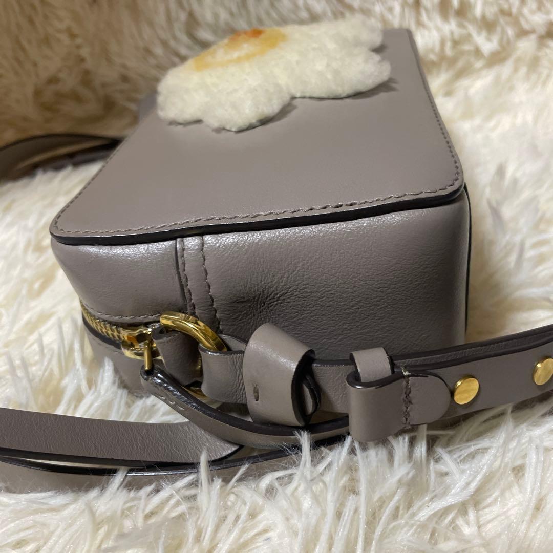 極美品 アニヤハインドマーチ ショルダーバッグ 目玉焼き グレージュ