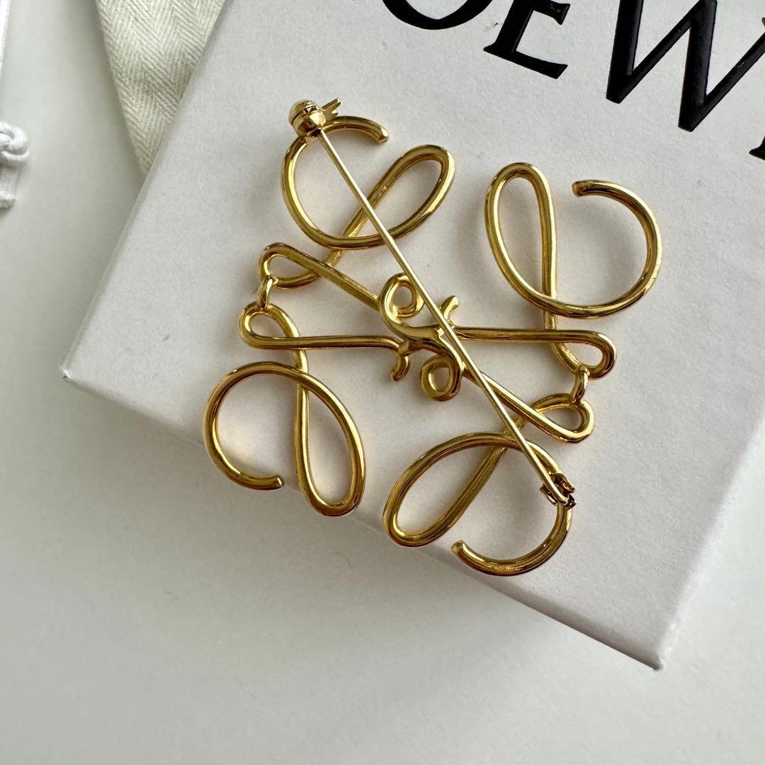 正規品】LOEWE ロエベ ブローチ ゴールド【ギャランティカード付き