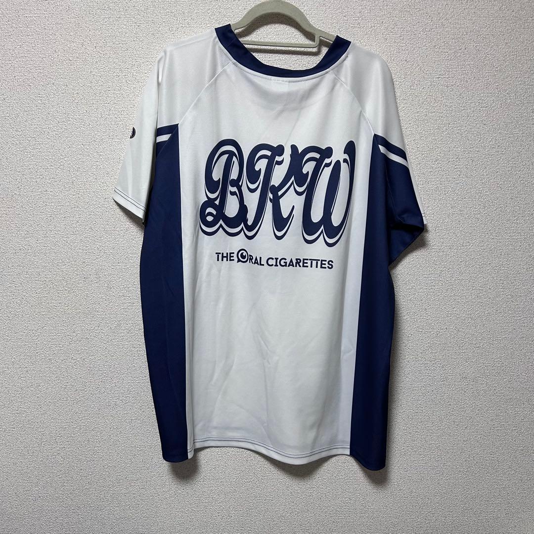 THE ORAL CIGARETTES ユニフォームT 白 BKW!! オリジナルベースボール