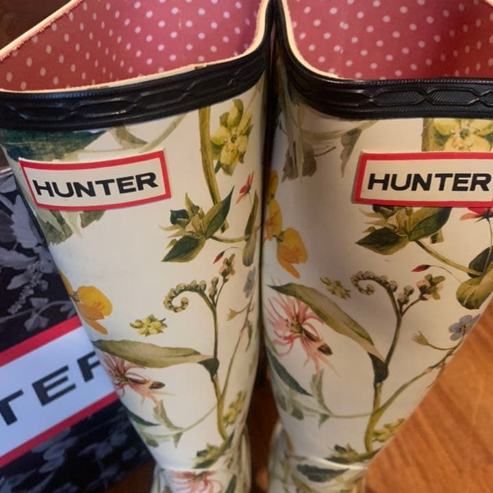 HUNTER ハンター レインブーツ♡RHSコラボ 花柄 長靴 - メルカリ