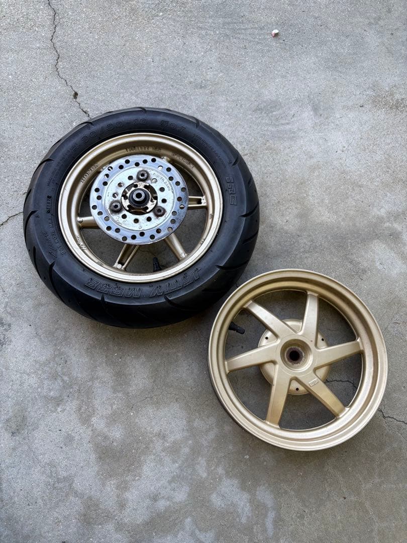 DIO ZX ホイール 前後セット＋フロントフォーク アルミホイール ライブDIO SR/ZX AF34/AF35 前後セット 黒 : shop