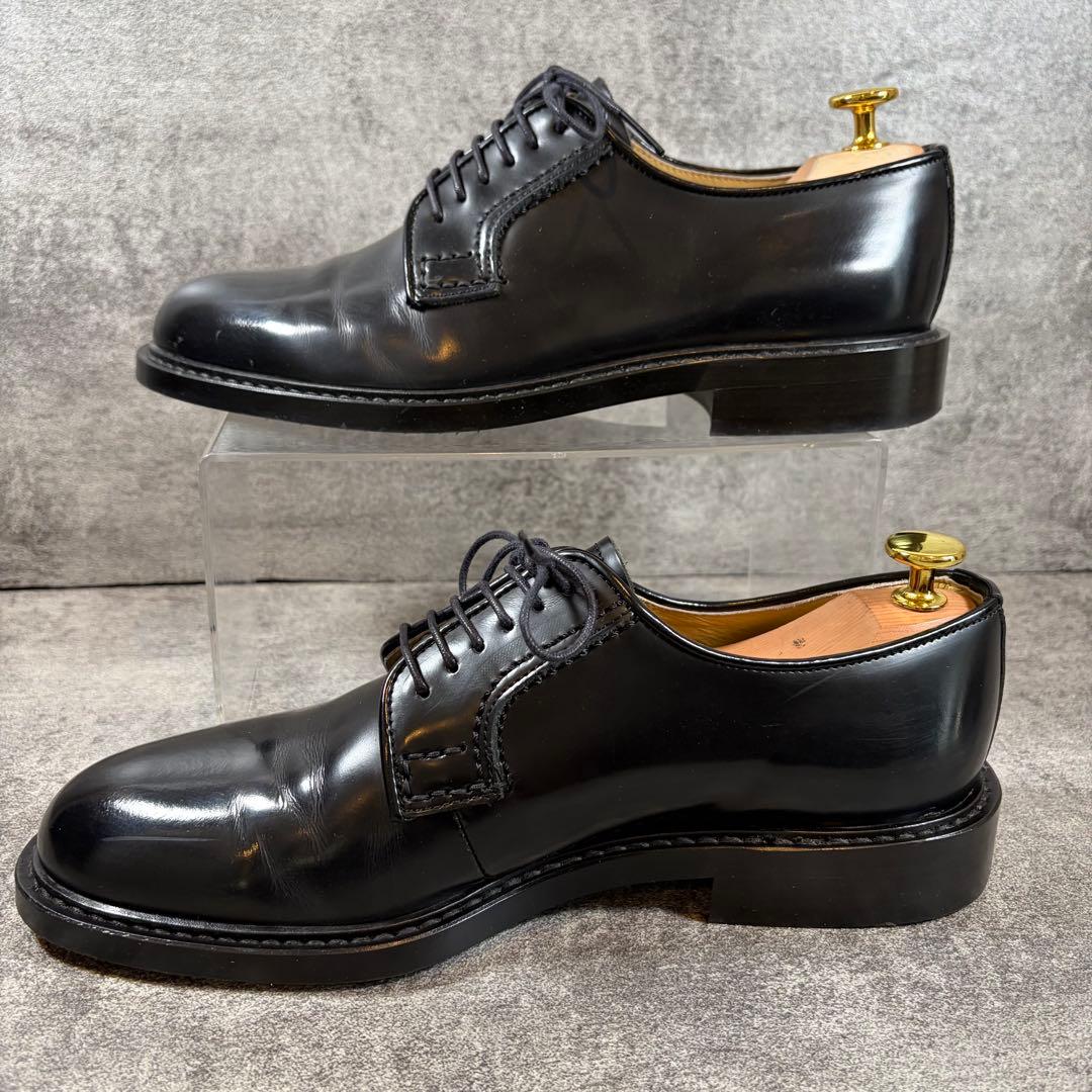 HARUTA ハルタ　ポストマンシューズ　レザー　プレーントゥ　黒　25.5cm