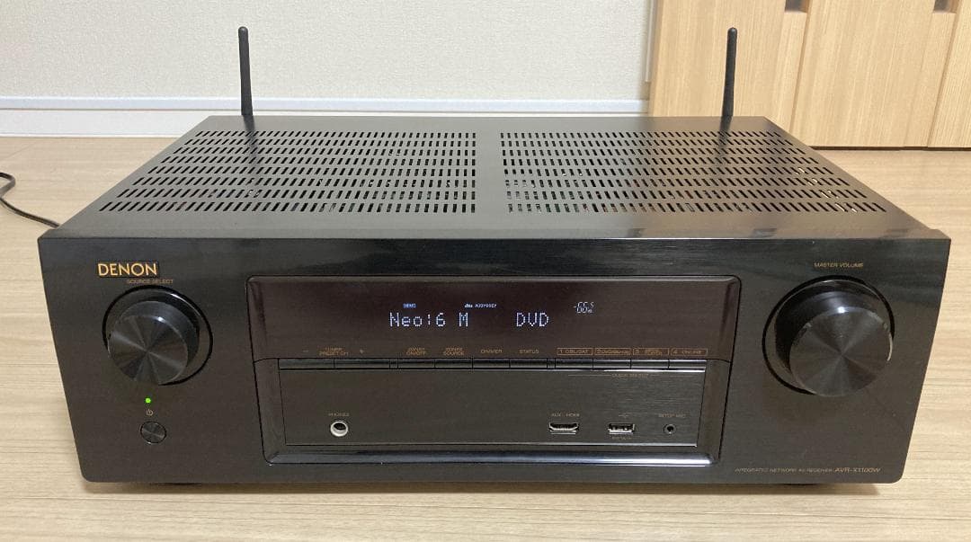 DENON AVR-X1100W 7.2ch 4K AVアンプ リモコン付属