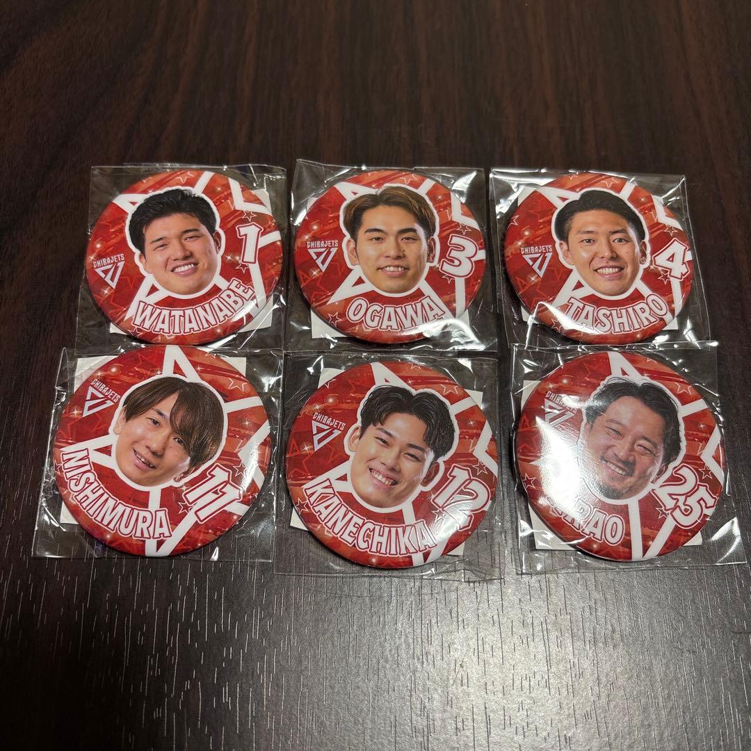 千葉ジェッツガチャ缶バッジ6セット】 - メルカリ