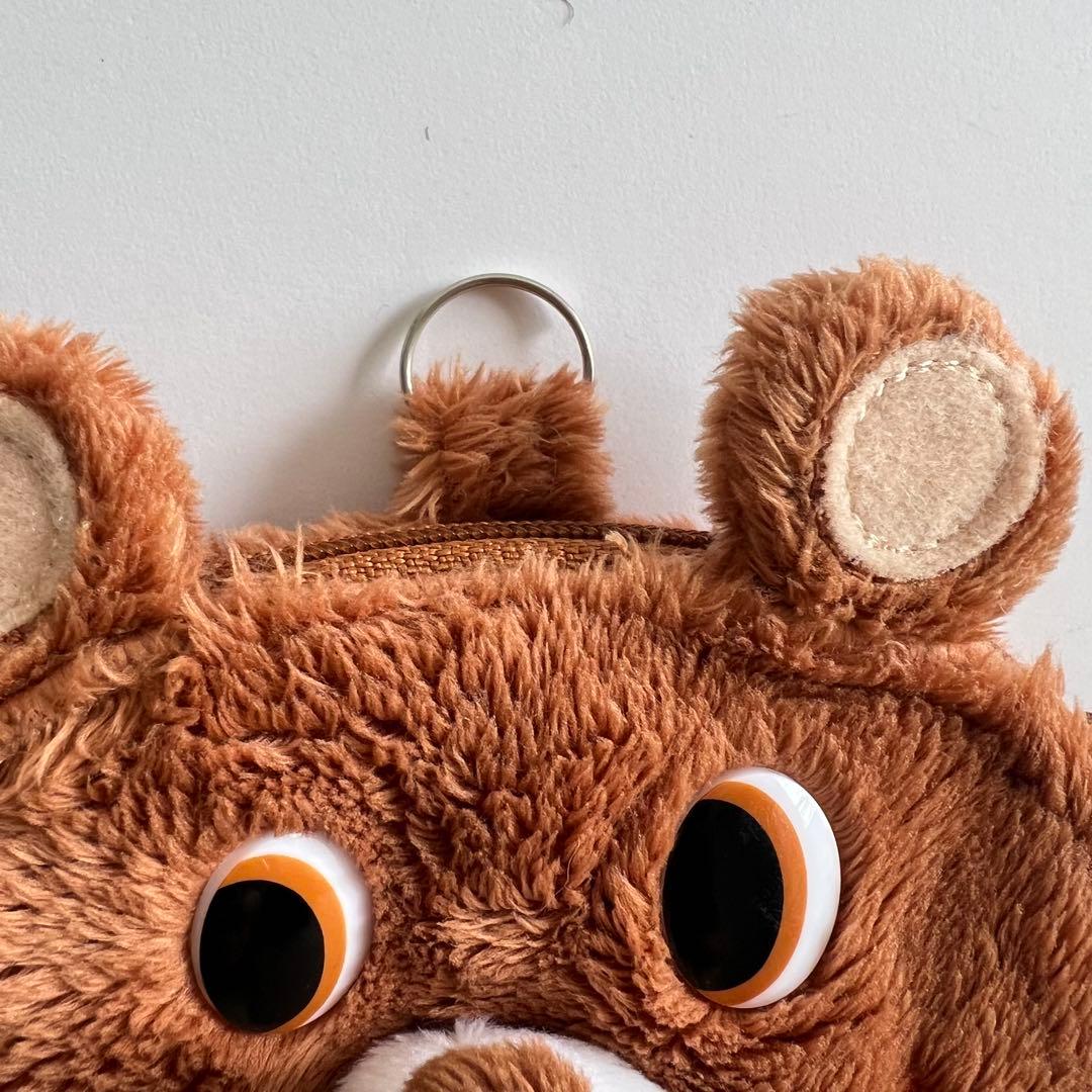 GLADEE グラディー】ふわふわ くま ぬいぐるみ ポーチ ネック