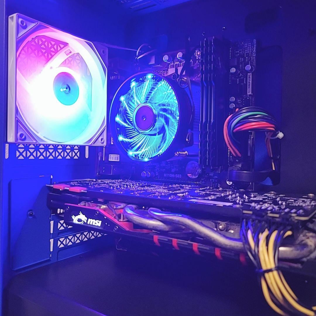 青色自作ゲーミングPC/Core i7-6700/16G/GTX970 - メルカリ