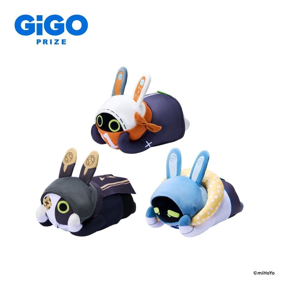 GIGO限定 ゼンゼロ ボンプ 寝そべりぬいぐるみ 3種 コンプセット 新品