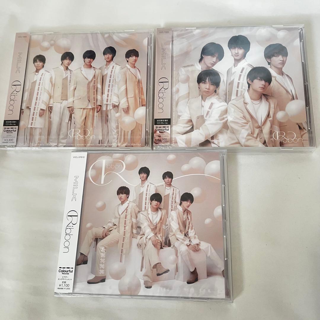 M!LK Ribbon 初回限定盤A.B通常盤 CD 3枚セット - メルカリ