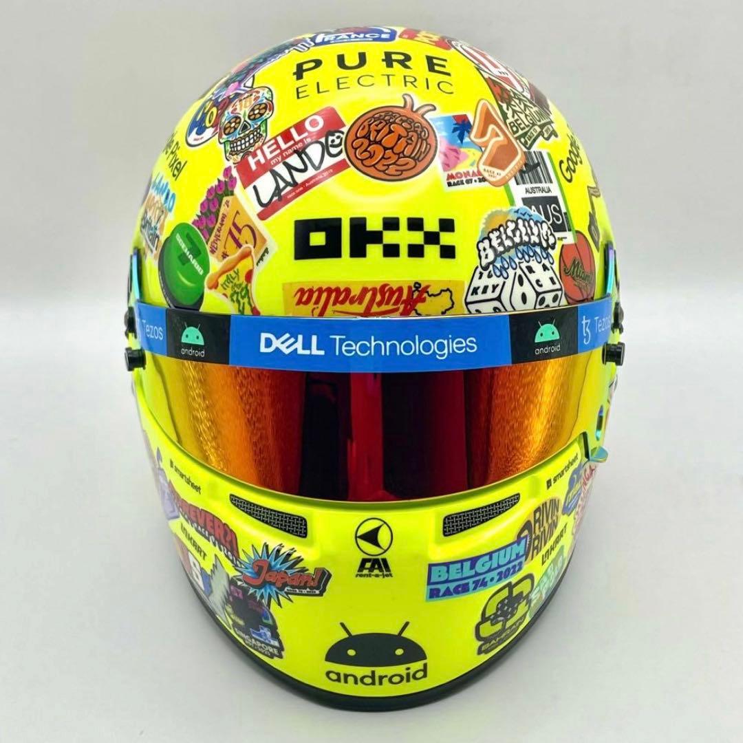 1/2 ヘルメット マクラーレンF1 ランド・ノリス 2023年 アメリカGP