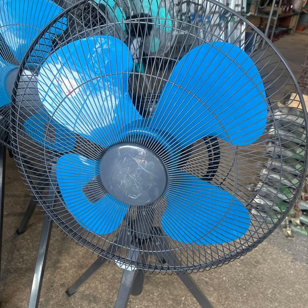 業務用扇風機 4枚羽根 青 - メルカリ