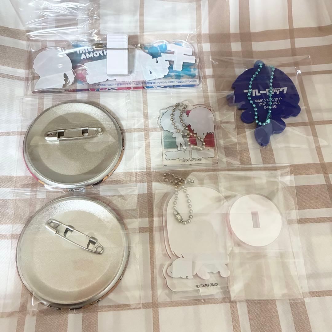 ブルーロック 千切豹馬 アクキー アクスタ 缶バッジ ネームバッジ 6点