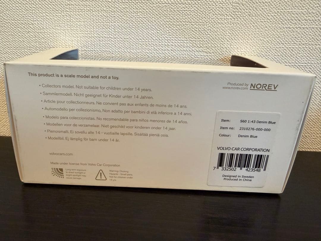 ディーラー正規品］ボルボ S60 デニムブルー 1/43模型 - メルカリ