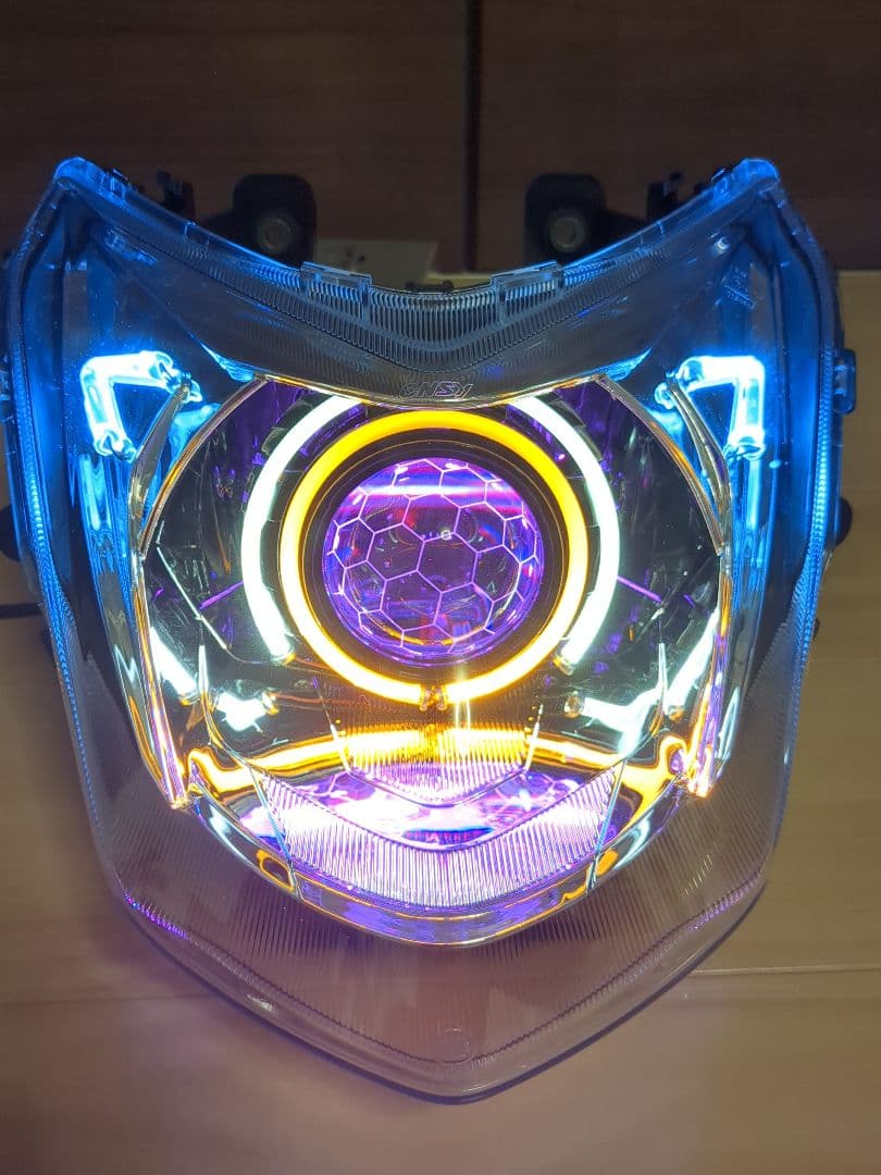 LED シグナスX 4型 カラー変更可能 ヘッドライト sea5j sed8j - メルカリ