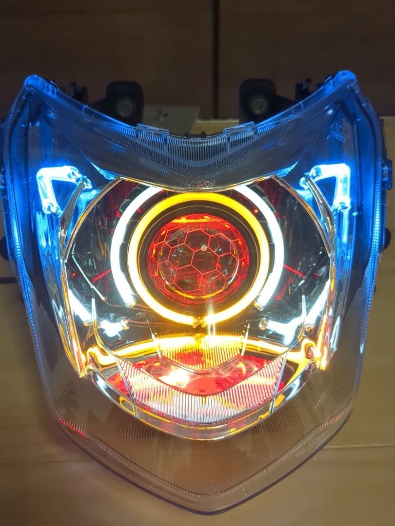 LED シグナスX 4型 カラー変更可能 ヘッドライト sea5j sed8j - メルカリ