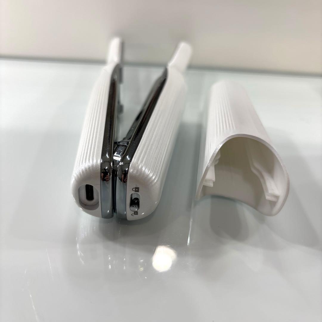 リファ フィンガーアイロン ホワイト USB充電ケーブル ミニ ヘアアイロン