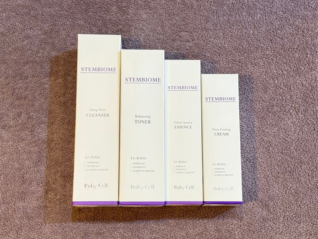 ルビーセル　ステムバイオーム スキンケア4点セット 乳酸菌エキスで簡単角質ケア～潤いケアまで♪ | アーティスト＆美容家