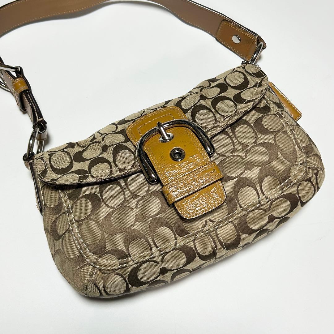 Vintage Coach Signature SOHO Brown Bag - メルカリ