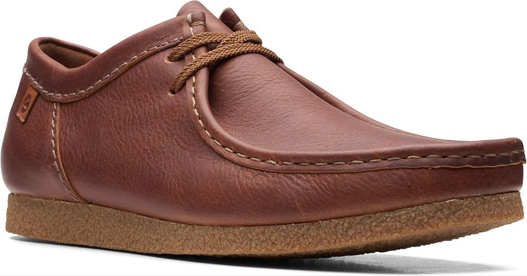 【 Clarks レザーシューズ✨】 ワラビー モカシン ブラウン 25.5cm