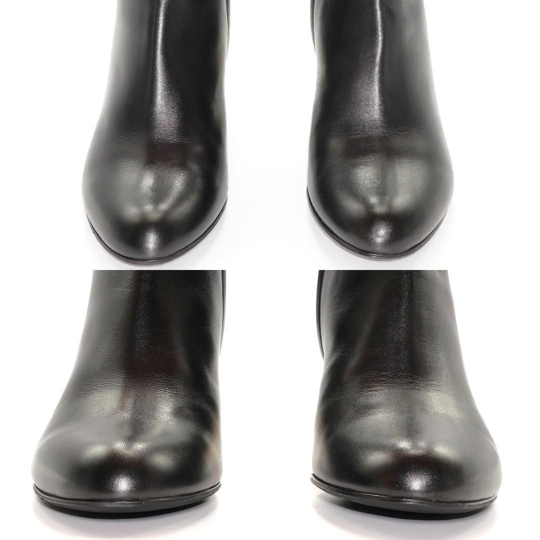 6.5D　SALVATORE FERRAGAMO TAMIKA　黒　ゴールド