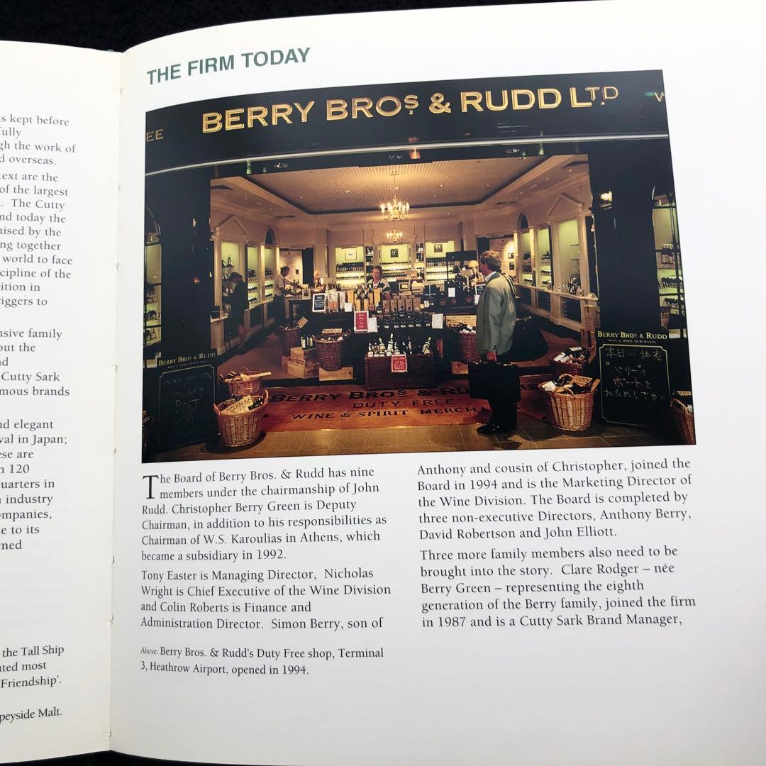 非売品】ベリー・ブラザーズ&ラッド 社史「BERRY BROS & RUD」