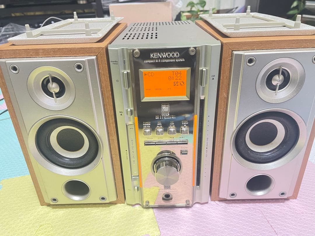 KENWOOD / RD-ES3MD （CD MDコンポ）動作確認済みリモコン付 - メルカリ
