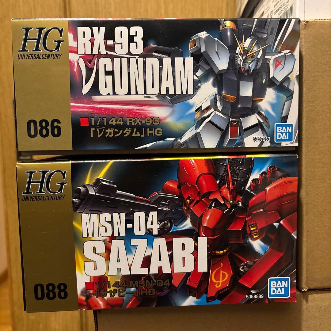 ニューガンダム サザビー ガンダムEｚ８　シャア専用ザクII HG4点セット ニューガンダム サザビー ガンダムEz8 シャア専用ザクII HG4点セット
