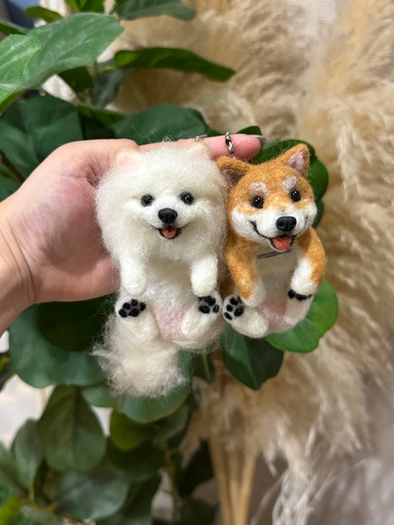 羊毛クリップペット うちの子 羊毛フェルト ペット うちの子グッズ