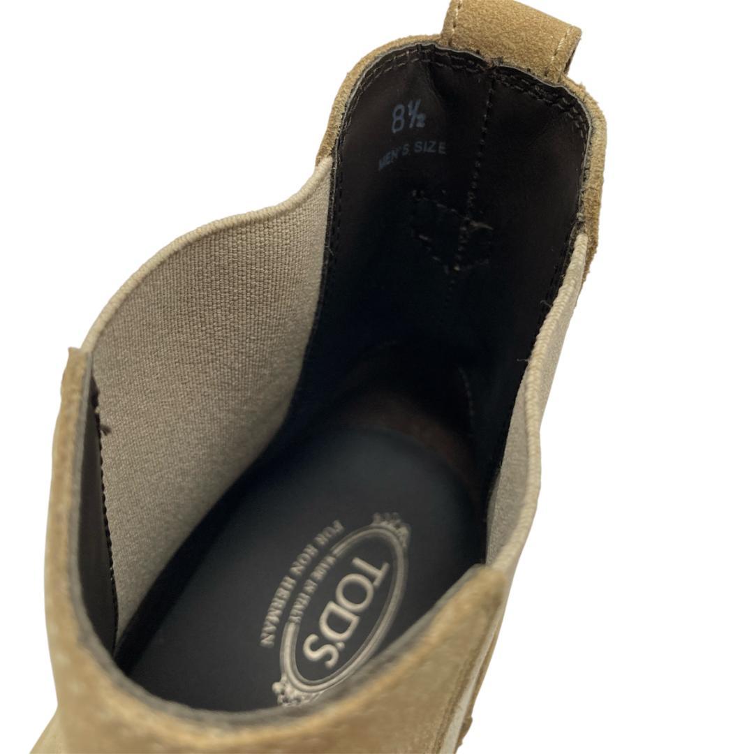 美品トッズ ロンハーマン別注 サイドゴアブーツ 8 1/2 ベージュ