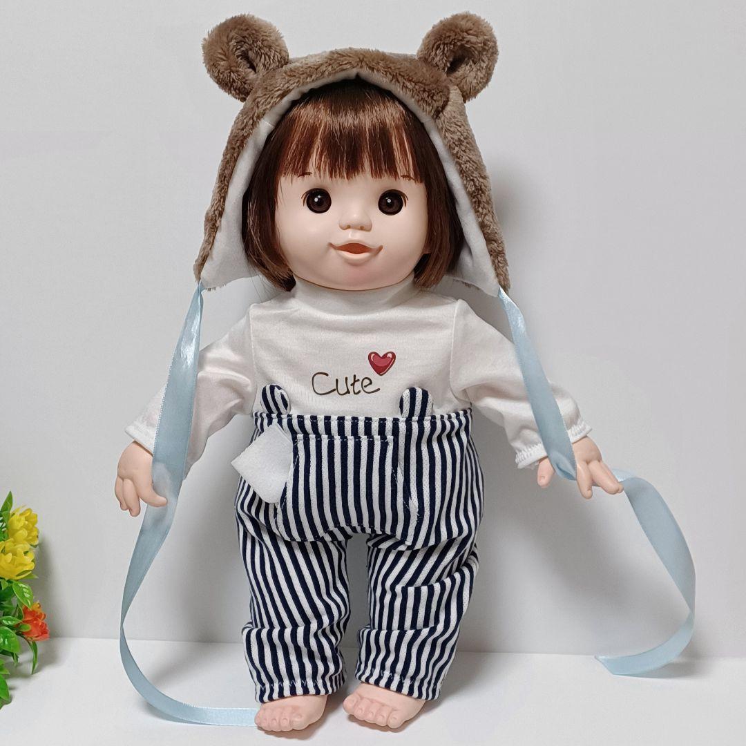 ぽぽちゃん服 ロンパース&ボネット ハンドメイド - メルカリ