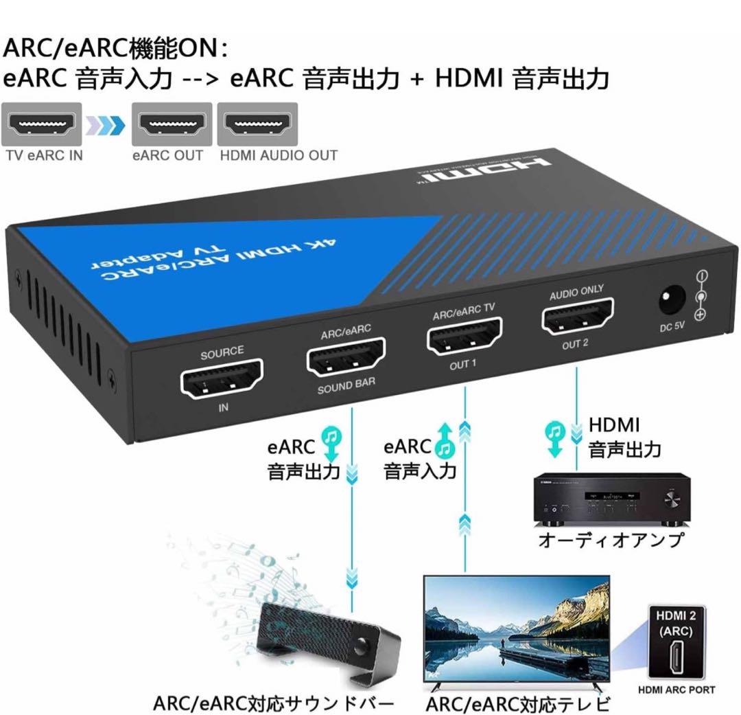 BUNGPUNG HDMI ARC/eARC 音声分離器 - メルカリ