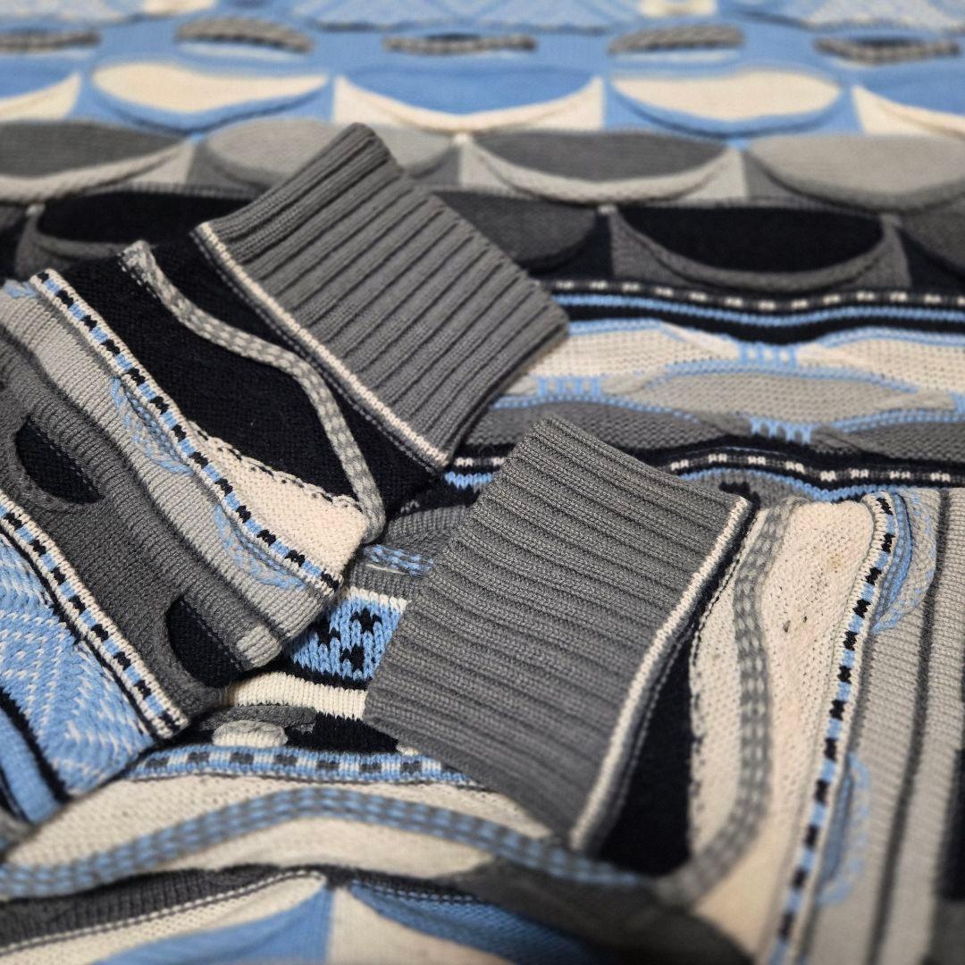 REGALWEAR COOGI風 3Dニット XL BBOY 青 ブルー 激レア - メルカリ