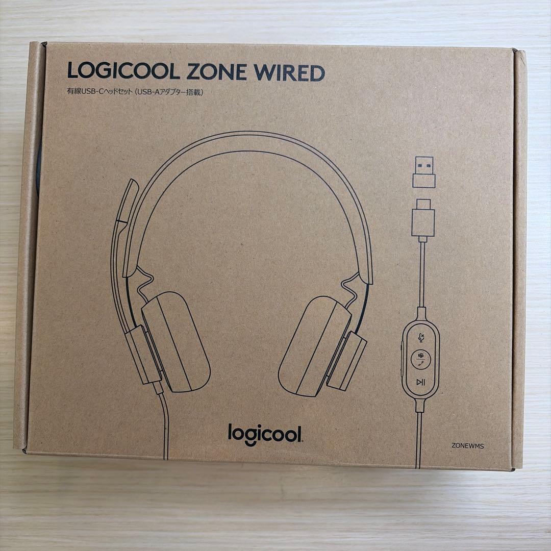 LOGICOOL ZONE WIRED ヘッドセット Zone Wired Headset with Noise Canceling Mic