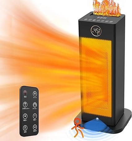 ☆自動値下げ☆ 電気ファンヒーター リモコン付 PTC-1500JR 美品